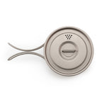 Movoloro 33.8 fl oz Titanium Pot with Folding Handles