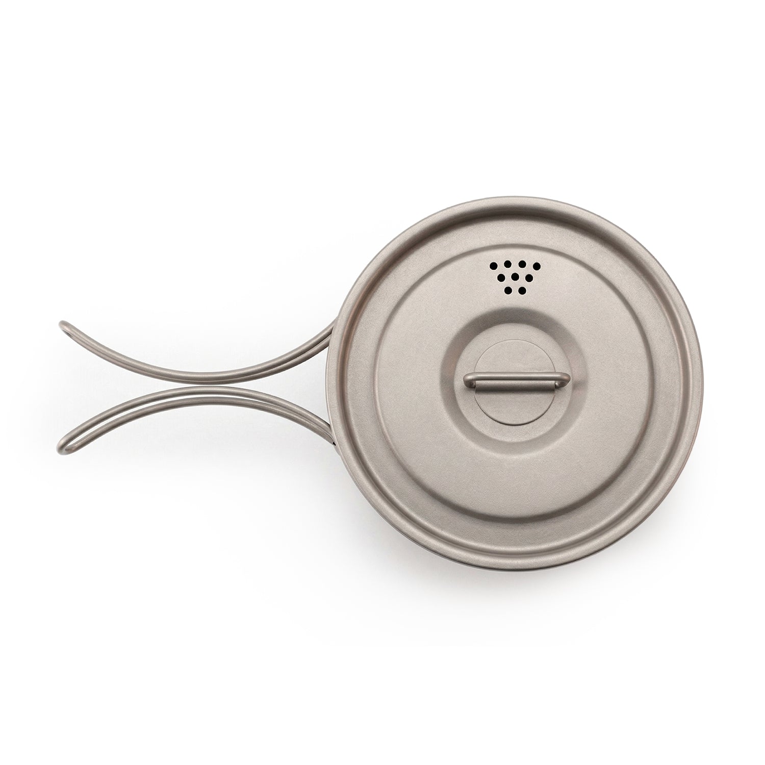 Movoloro 33.8 fl oz Titanium Pot with Folding Handles