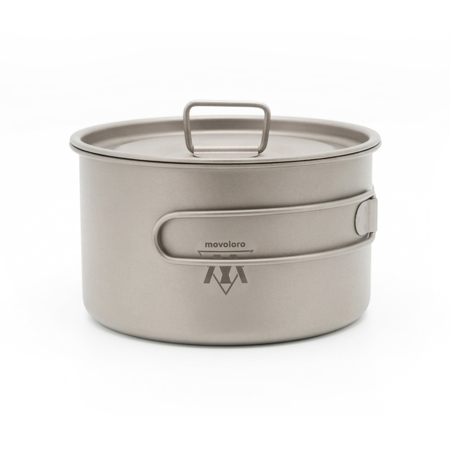 Movoloro 33.8 fl oz Titanium Pot with Folding Handles