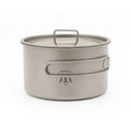 Movoloro 33.8 fl oz Titanium Pot with Folding Handles