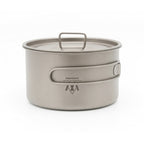 Movoloro 33.8 fl oz Titanium Pot with Folding Handles
