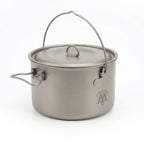 Movoloro 98 fl oz Large Titanium Stockpot with Bail Handle