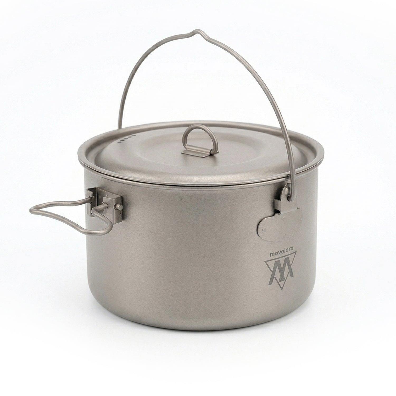 Movoloro 98 fl oz Large Titanium Stockpot with Bail Handle