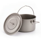 Movoloro 98 fl oz Large Titanium Stockpot with Bail Handle