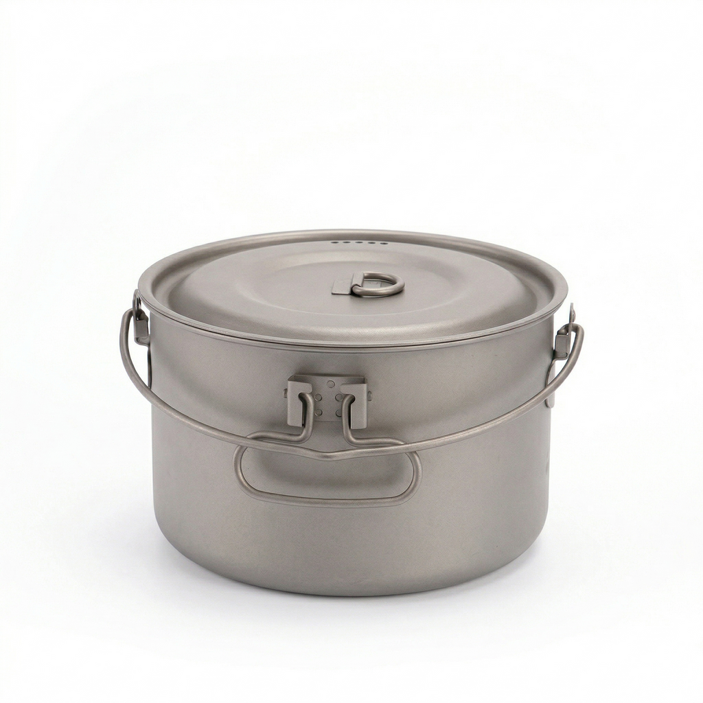 Movoloro 98 fl oz Large Titanium Stockpot with Bail Handle