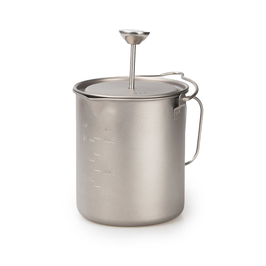 Movoloro 25.4 fl oz Titanium French Press Coffee Maker