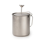 Movoloro 25.4 fl oz Titanium French Press Coffee Maker