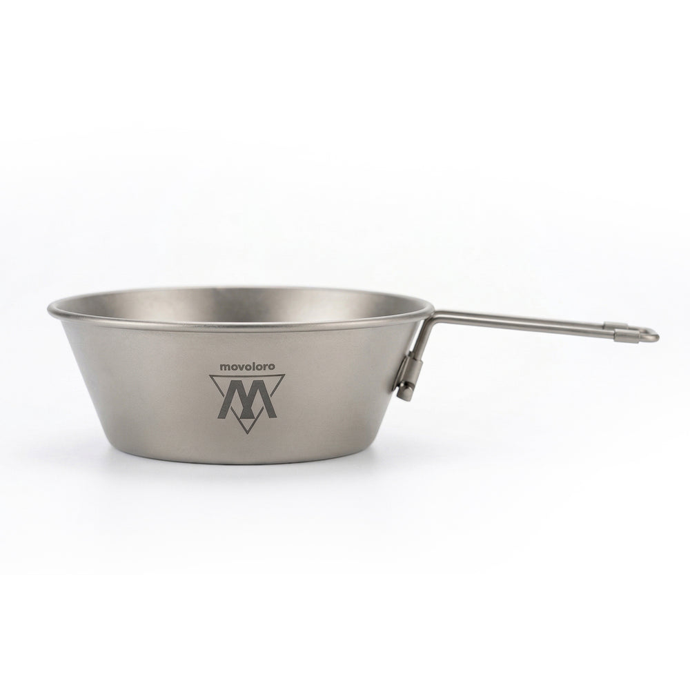 Movoloro Titanium Sierra Cup with Foldable Handle