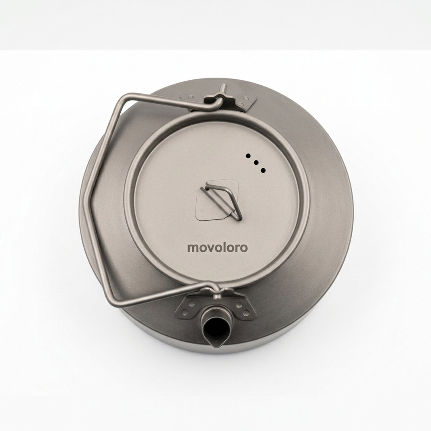 Movoloro 33.8 fl oz Titanium Tea Kettle with Top Handle