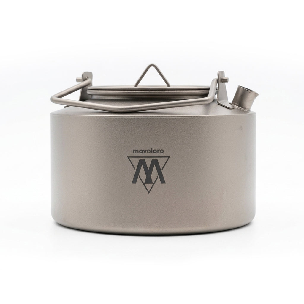 Movoloro 33.8 fl oz Titanium Tea Kettle with Top Handle
