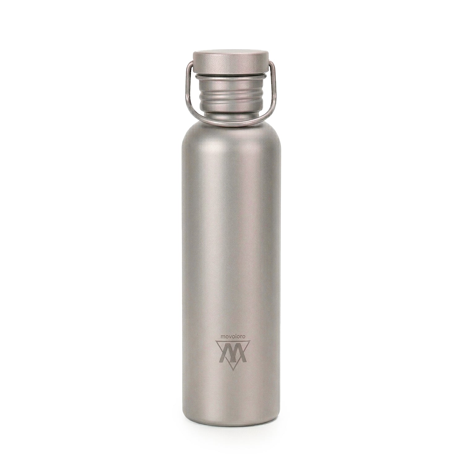 Movoloro 25.4 fl oz Pure Titanium Single-Wall Flask