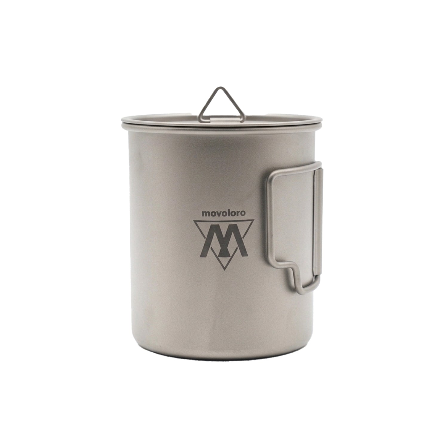 Movoloro 15.2 fl oz Titanium Mug with Folding Handles & Lid