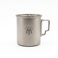 Movoloro 15.2 fl oz Titanium Mug with Folding Handles & Lid