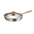 Movoloro 11.8-inch Titanium Wok with Hammered Non-Stick Surface